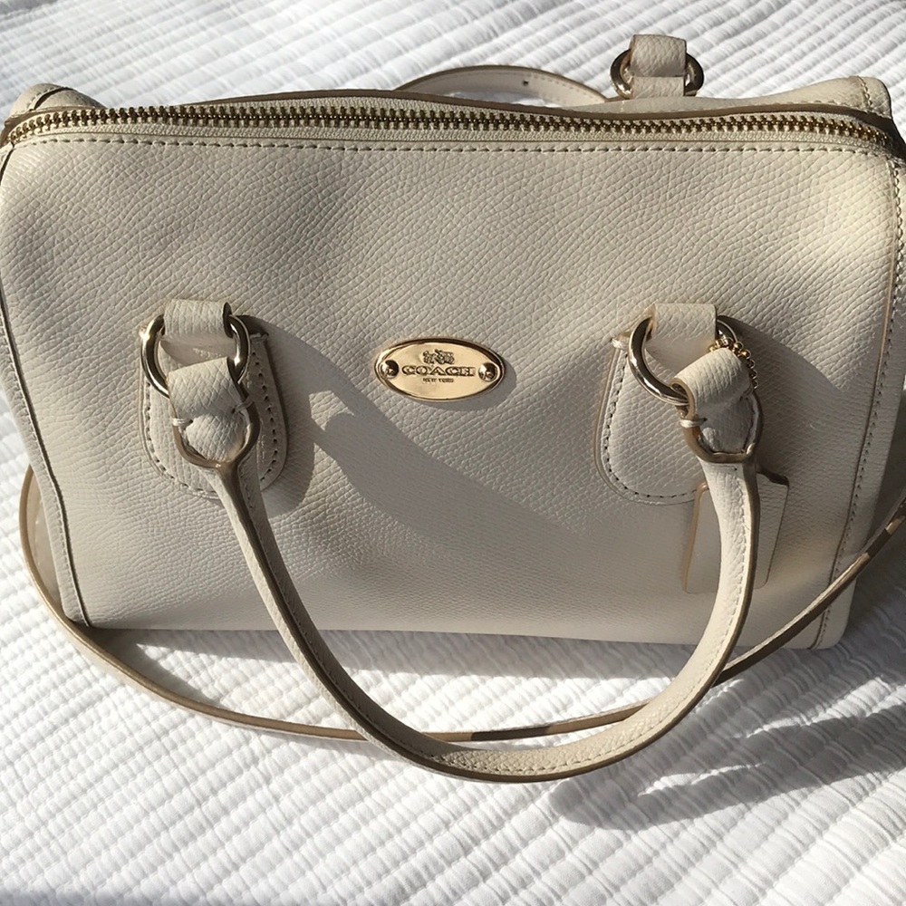 Coach cream cross body